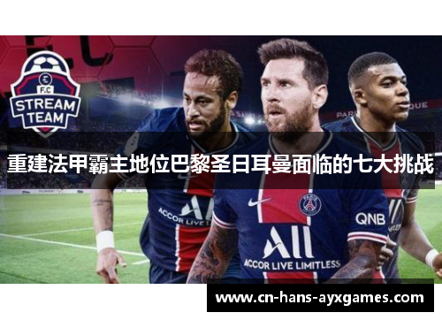 重建法甲霸主地位巴黎圣日耳曼面临的七大挑战