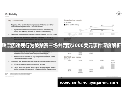 魏震因违规行为被禁赛三场并罚款2000美元事件深度解析 魏震因违规行为被禁赛三场并罚款2000美元事件深度解析